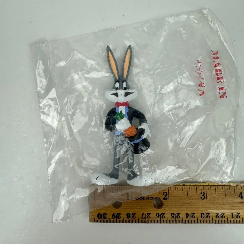 Sealed Vtg 1988 Bugs Bunny Magician Applause Figurine Cake Topper Plastic Rubber